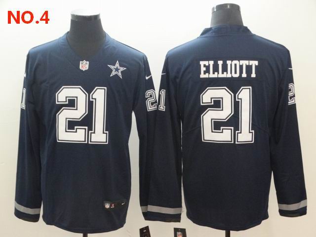 Men's Dallas Cowboys #21 Ezekiel Elliott Jerseys NO.4;